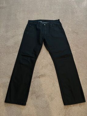 Vintage Men's Black Slim Straight Jeans- size W36, L32, EUC *like new*